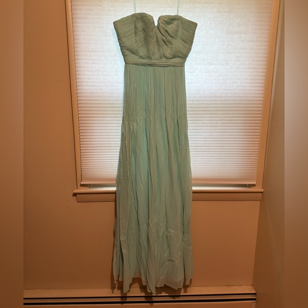 J. Crew Strapless Aqua Dress